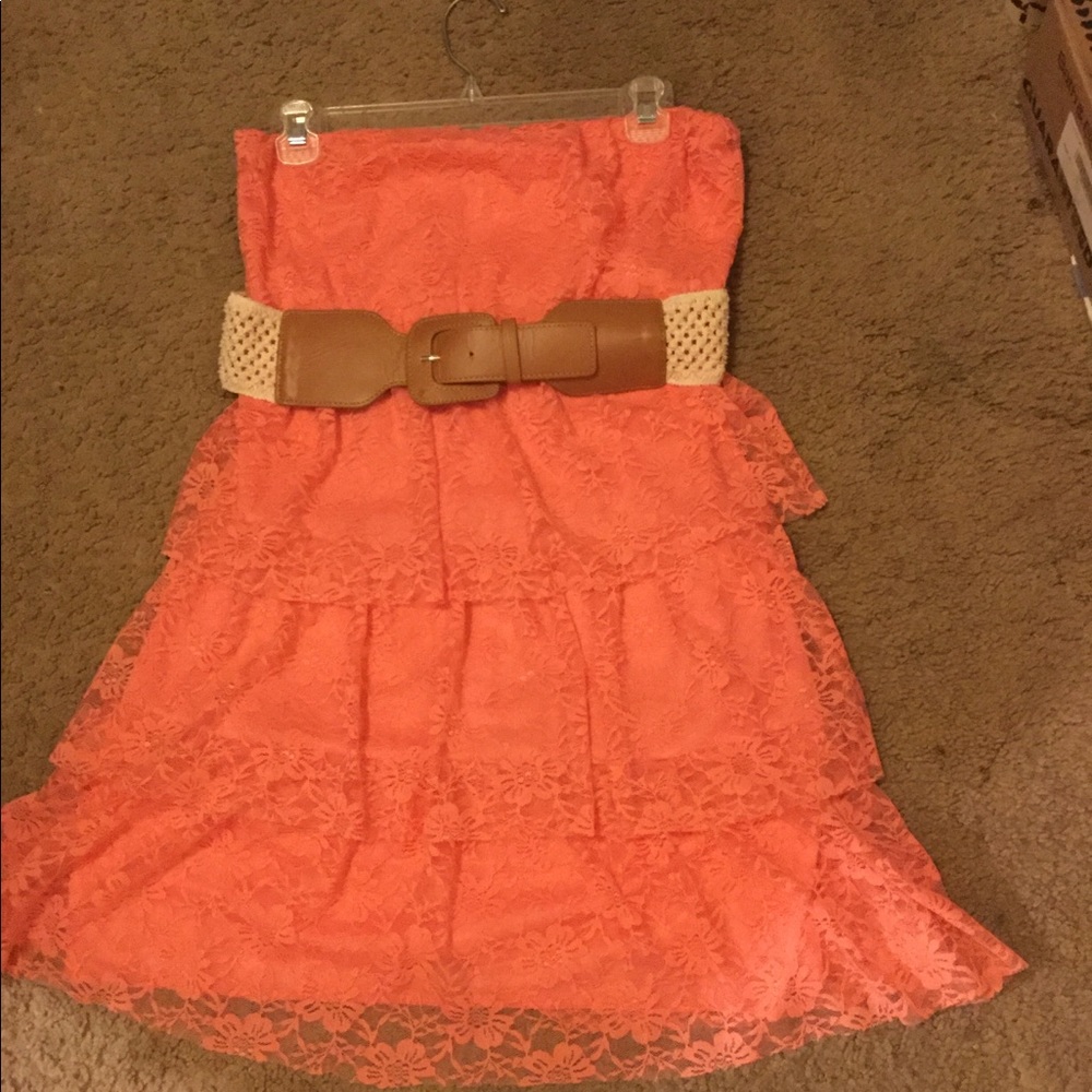 Coral dress